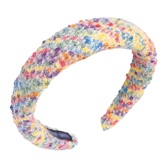 Whimsy_and_Lily Accessories - Colorful Yarn Hand-Knitted Headband,